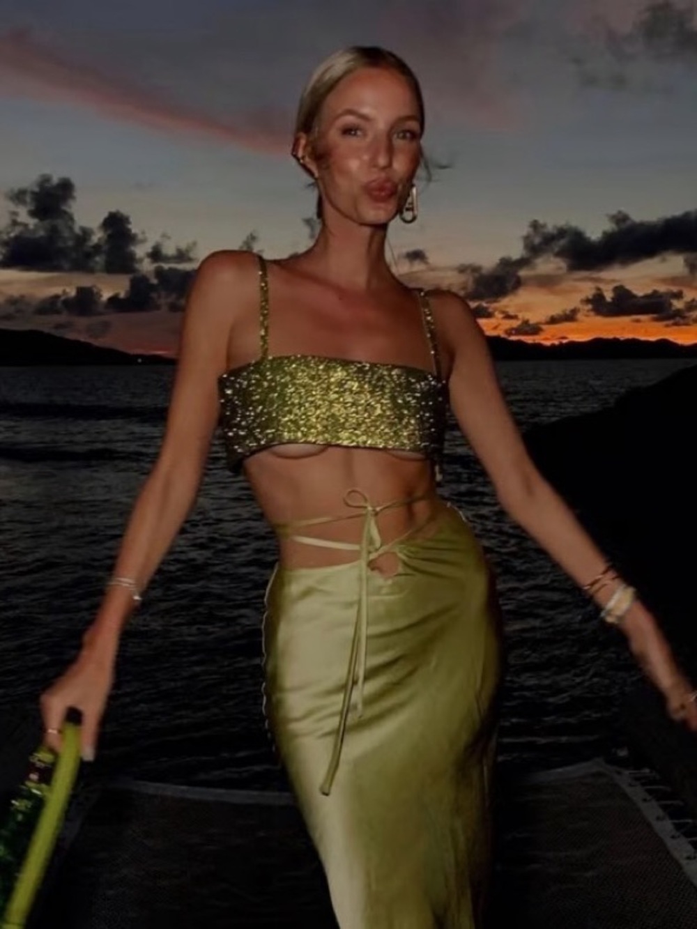 Nue Charlotte Top in Lime Green 🍋‍🟩💚